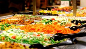 Tamaño de racion bufet